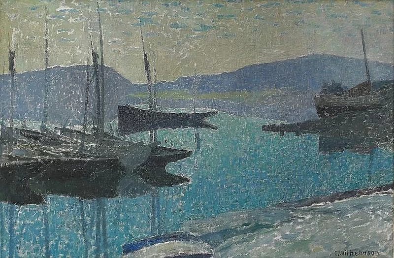 Il porto al tramonto